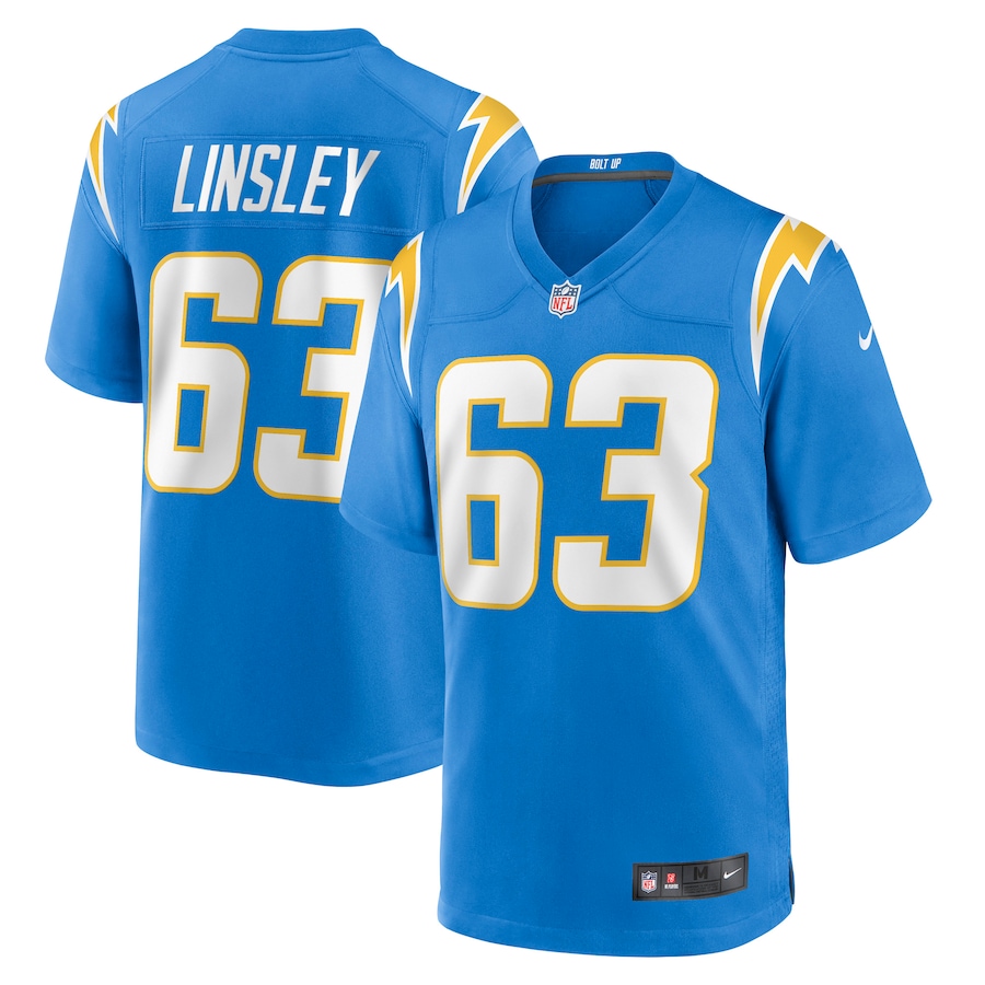 Men’s Los Angeles Chargers Corey Linsley Nike Powder Blue Game Player Jersey