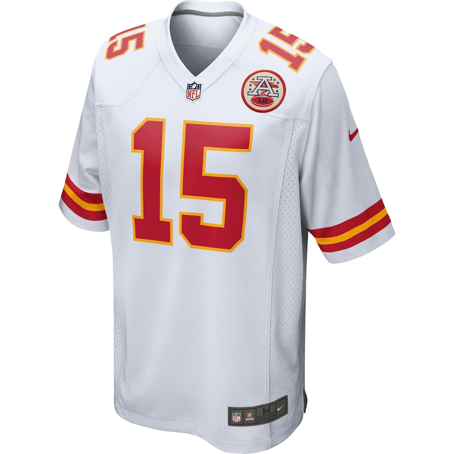 Youth Kansas City Chiefs Patrick Mahomes Nike White Player Game Jersey