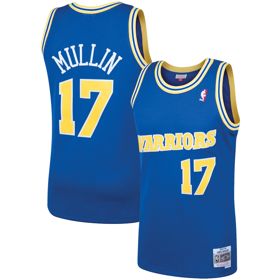 Men's Golden State Warriors Chris Mullin Royal 1993-94 Hardwood Classics Swingman Player Jersey