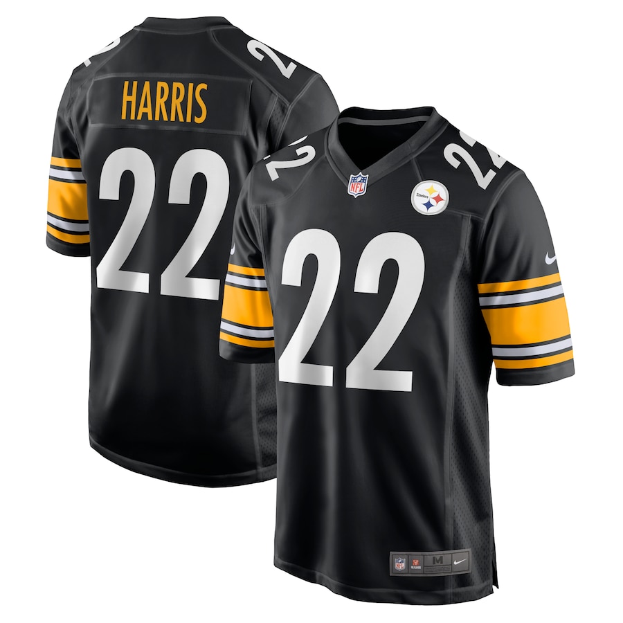 Youth Pittsburgh Steelers Najee Harris Nike Black 2021 NFL Draft First Round Pick Game Jersey
