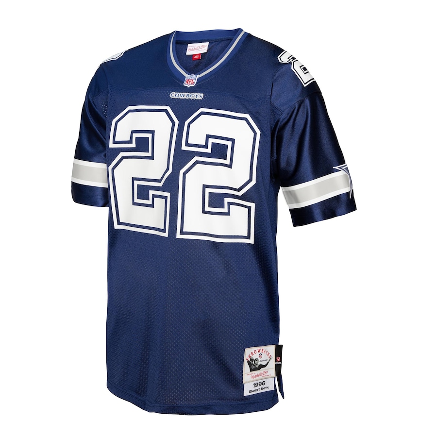 Men's Dallas Cowboys Emmitt Smith Mitchell & Ness Navy 1996 Legacy Replica Jersey