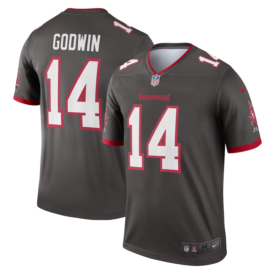 Men’s Tampa Bay Buccaneers Chris Godwin Nike Pewter Alternate Legend Jersey