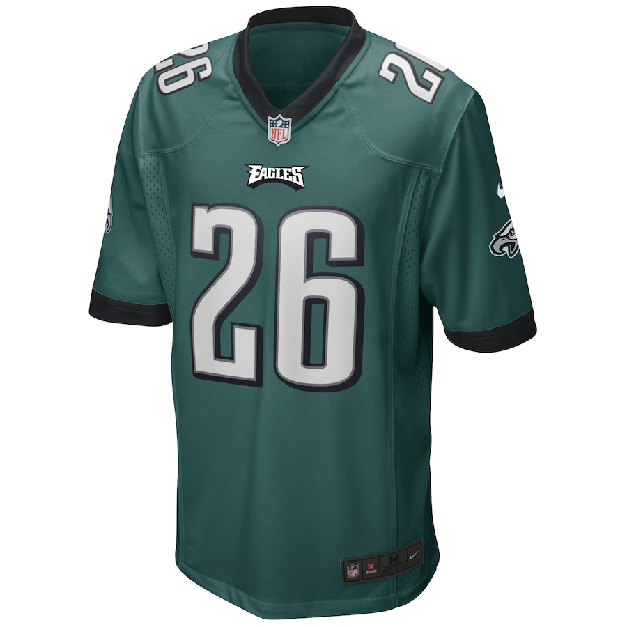 Men’s Philadelphia Eagles Miles Sanders Nike Midnight Green Game Player Jersey
