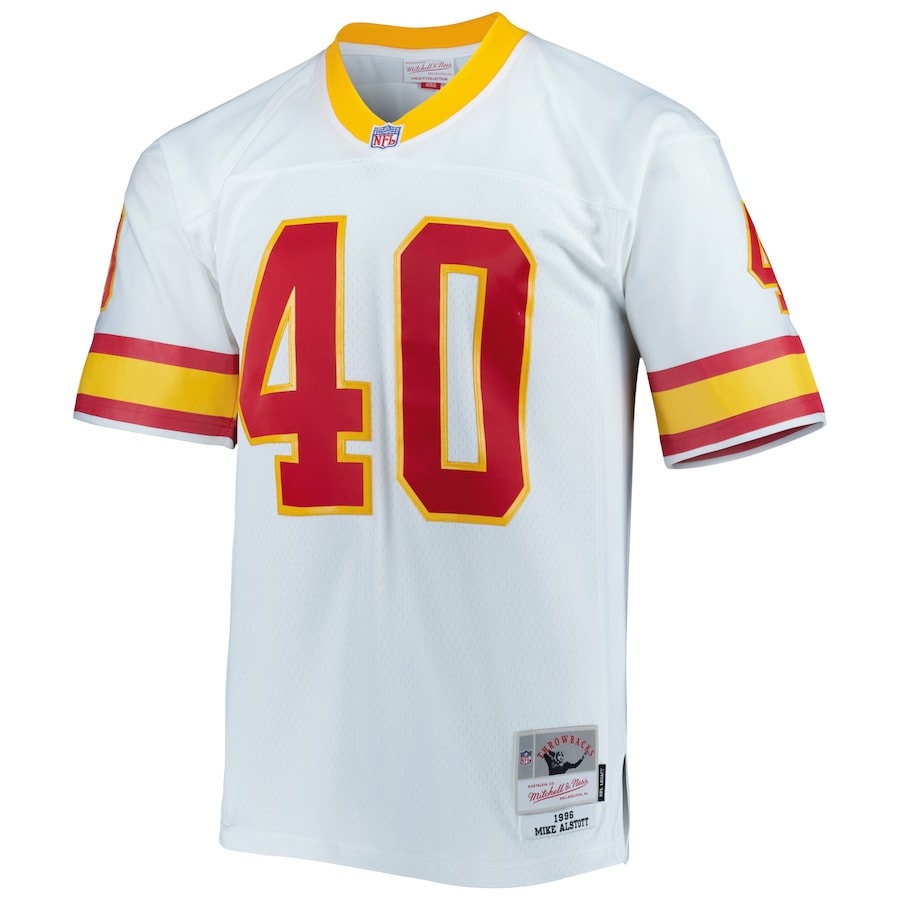 Men’s Tampa Bay Buccaneers Mike Alstott Mitchell & Ness White 1996 Legacy Replica Jersey