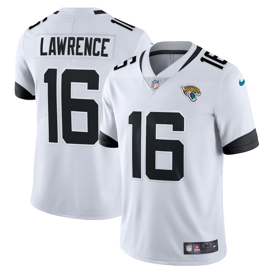 Men’s Jacksonville Jaguars Trevor Lawrence Nike White Vapor Limited Jersey