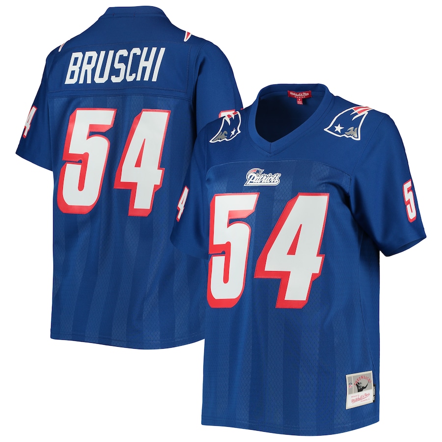 Women’s New England Patriots Tedy Bruschi Mitchell & Ness Royal Legacy Replica Player Jersey
