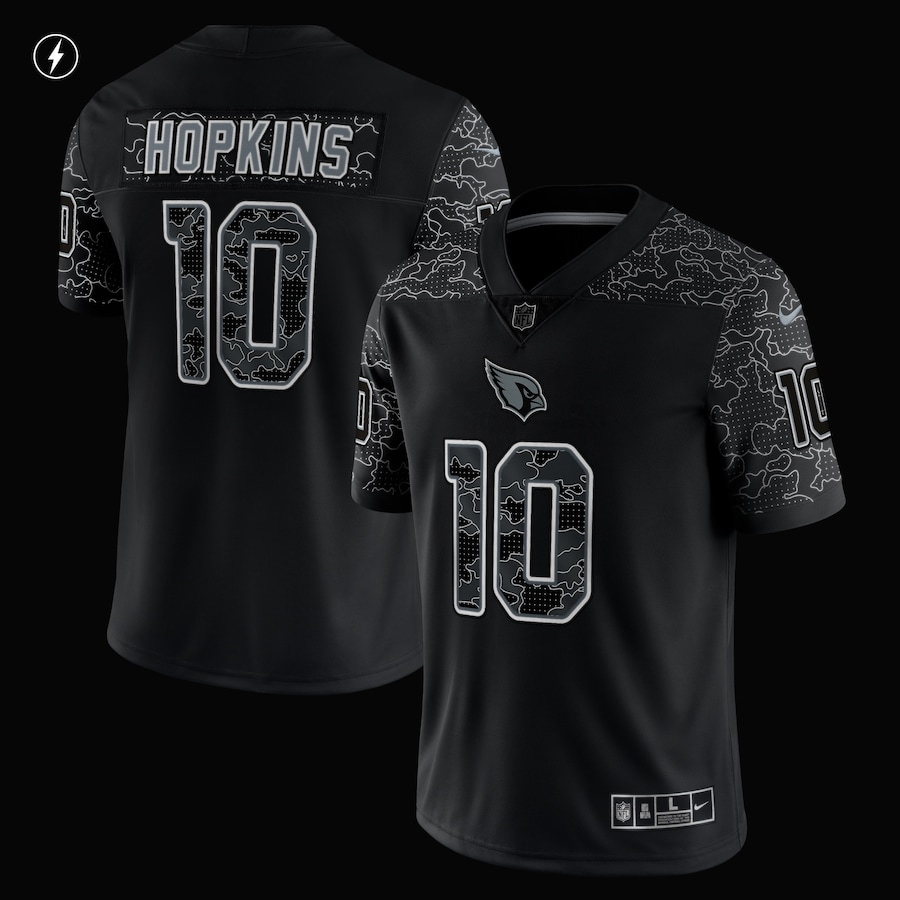 Men’s Arizona Cardinals DeAndre Hopkins Nike Black RFLCTV Limited Jersey