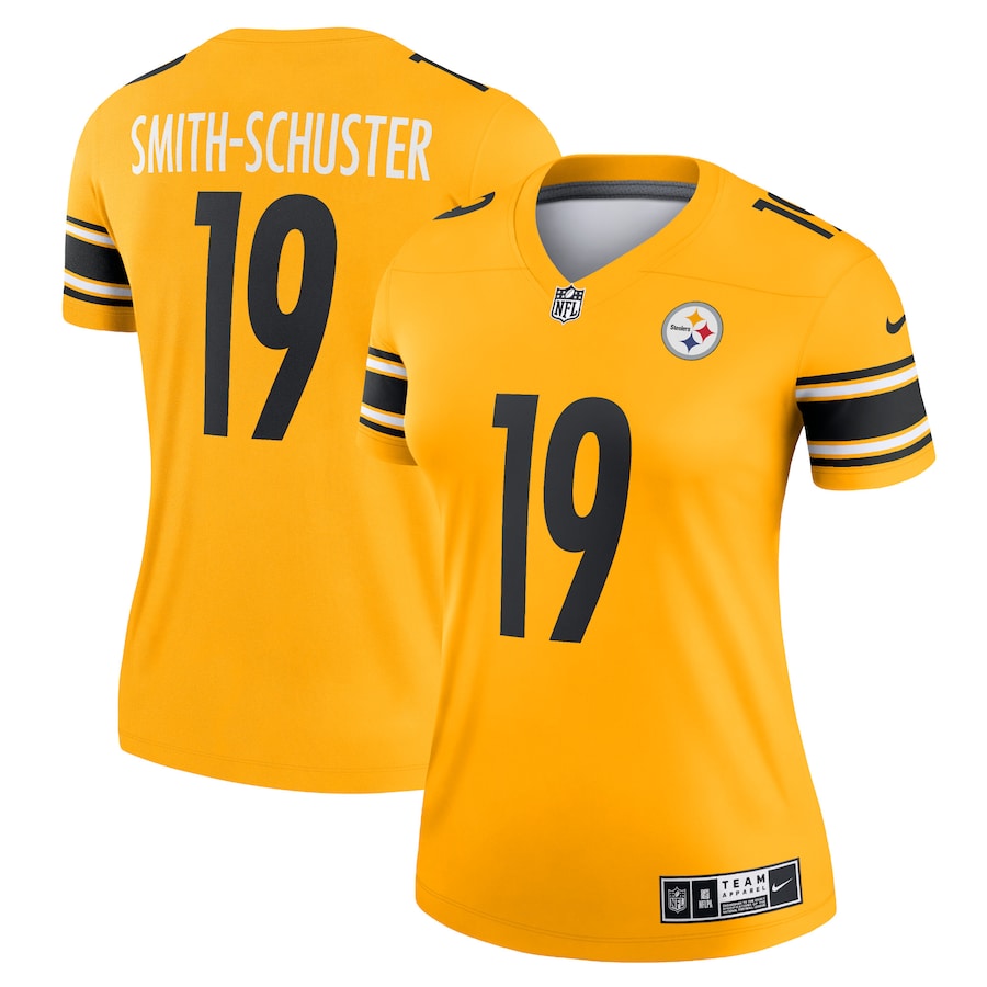 Women’s Pittsburgh Steelers JuJu Smith-Schuster Nike Gold Inverted Legend Jersey