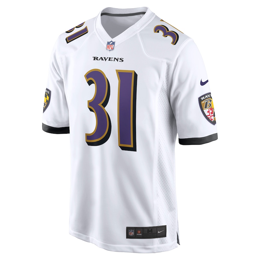 Men’s Baltimore Ravens Jamal Lewis Nike White Retired Player Game Jersey