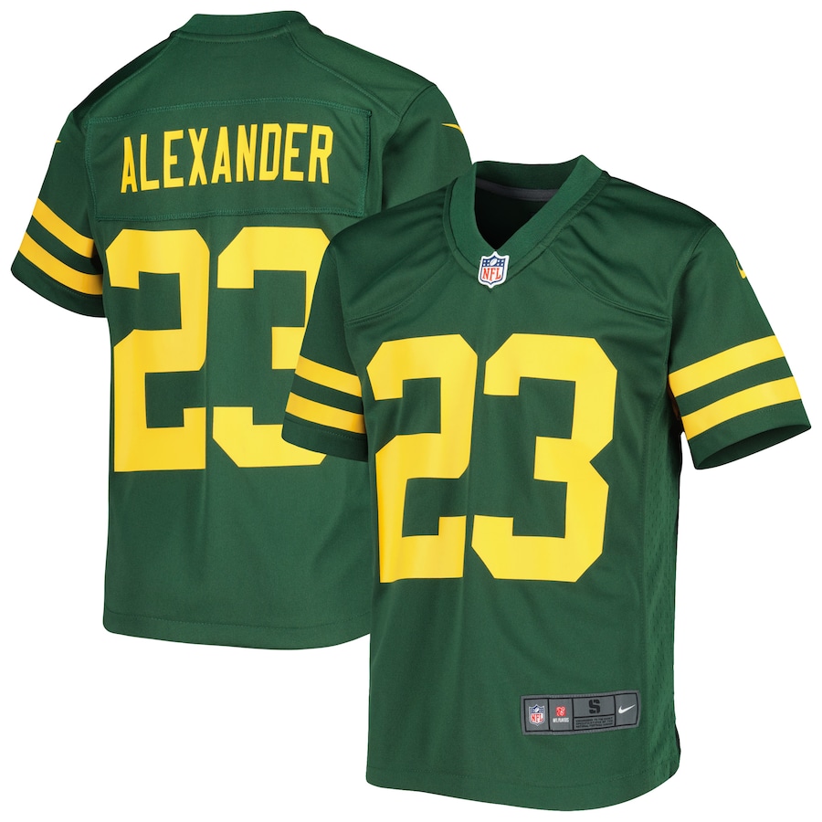 Youth Green Bay Packers Jaire Alexander Nike Green Alternate Game Jersey