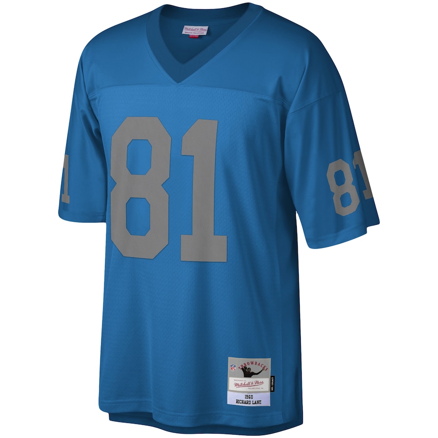 Men’s Detroit Lions Dick ”Night Train” Lane Mitchell & Ness Blue Legacy Replica Jersey