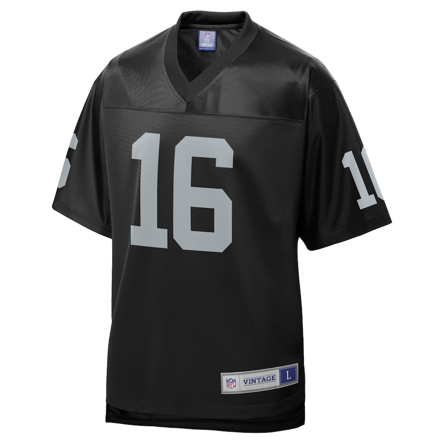 Men’s Las Vegas Raiders Jim Plunkett NFL Pro Line Black Retired Team Player Jersey