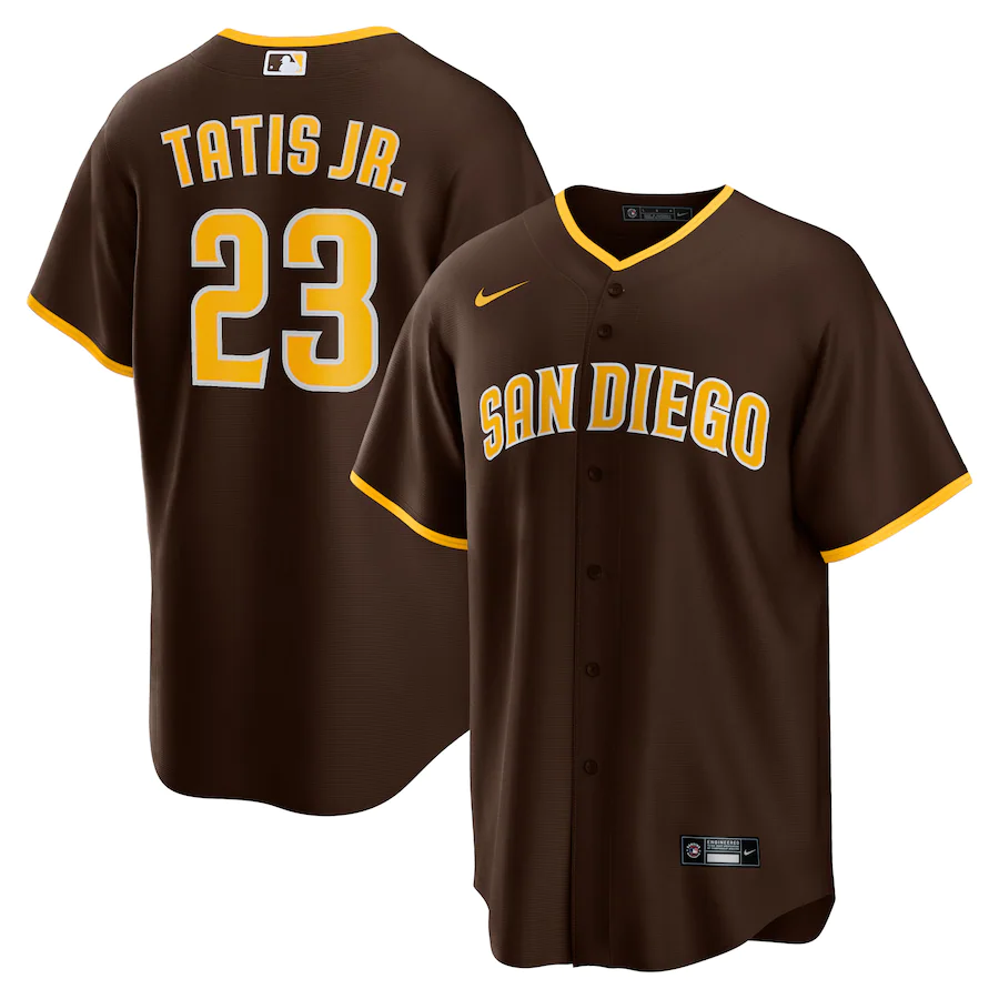 Men's San Diego Padres Fernando Tatis Jr. Brown Alternate Replica Player Jersey
