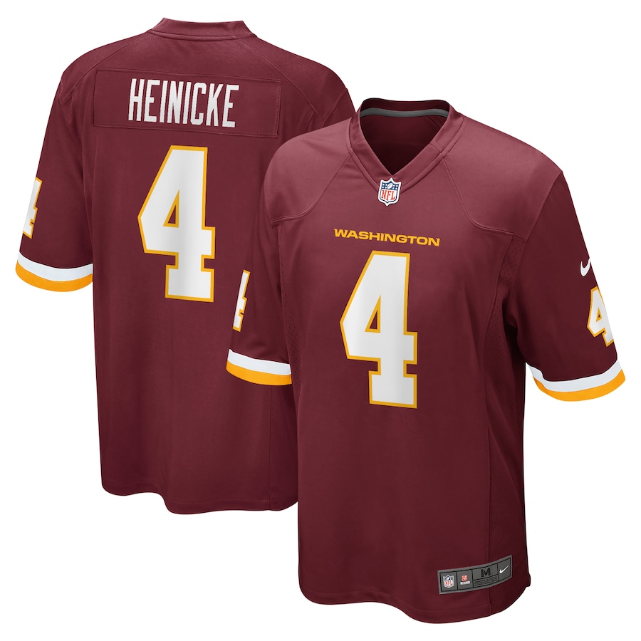 Men’s Washington Football Team Taylor Heinicke Nike Burgundy Game Jersey