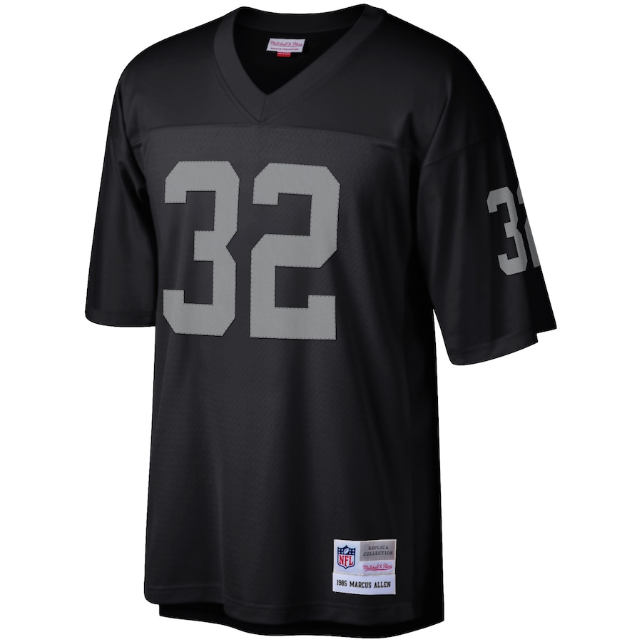 Men’s Las Vegas Raiders Marcus Allen Mitchell & Ness Black Retired Player Legacy Replica Jersey
