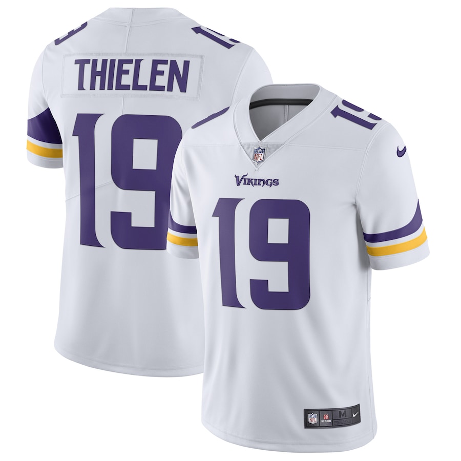 Men’s Minnesota Vikings Adam Thielen Nike White Vapor Untouchable Limited Jersey