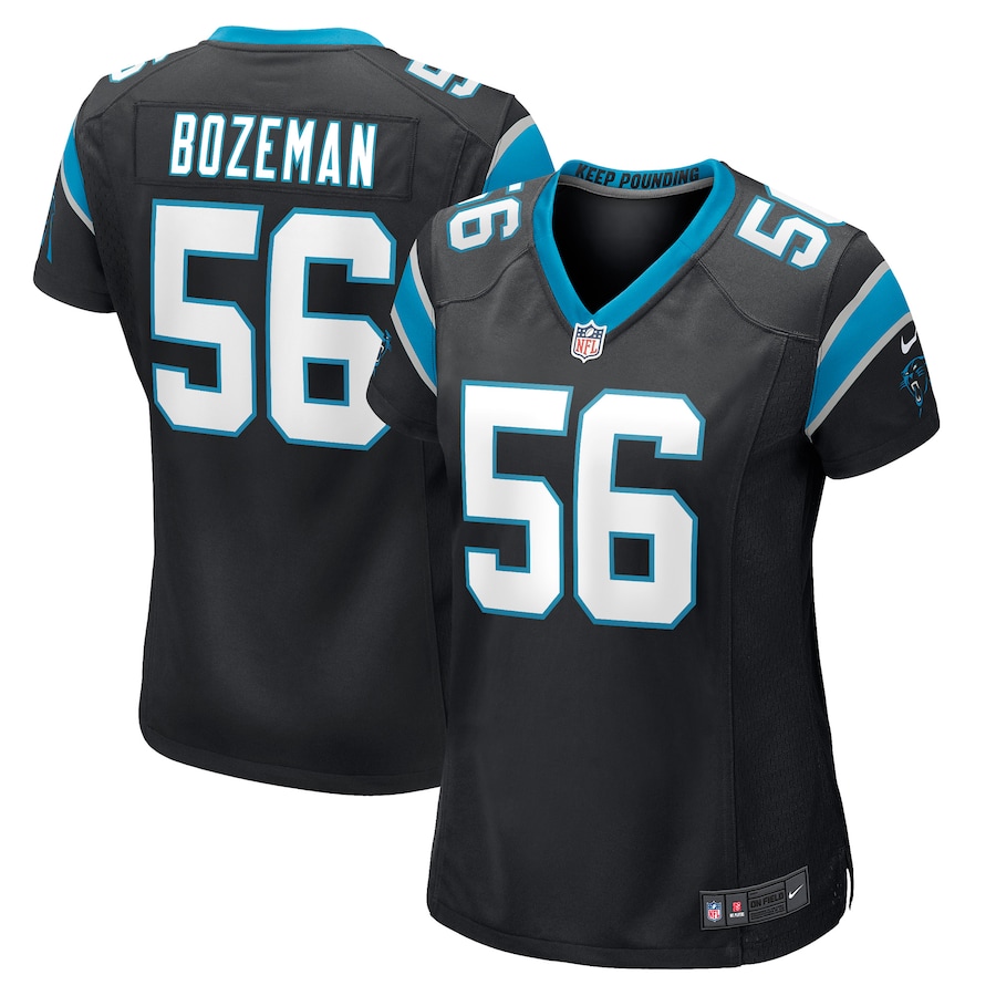 Women’s Carolina Panthers Bradley Bozeman Nike Black Game Player Jersey