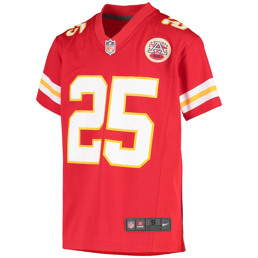 Youth Kansas City Chiefs Clyde Edwards-Helaire Nike Red Team Game Jersey