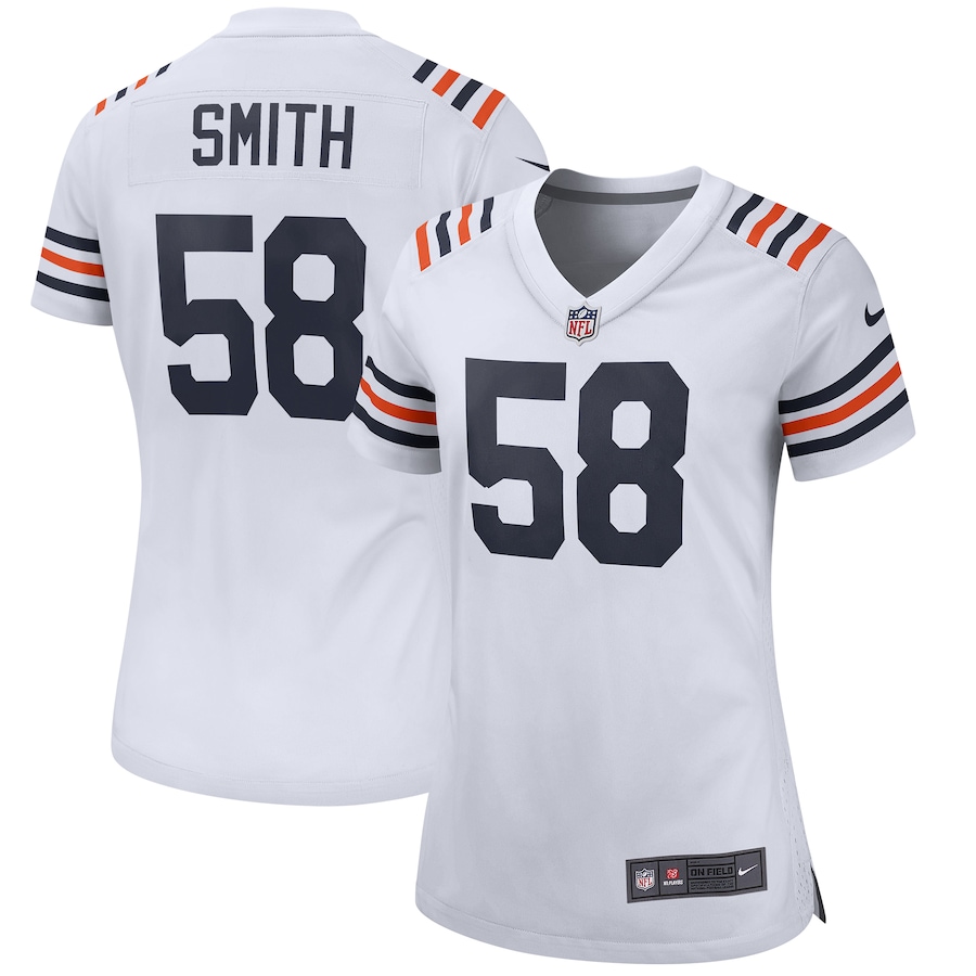 Women’s Chicago Bears Roquan Smith Nike White 2019 Alternate Classic Game Jersey