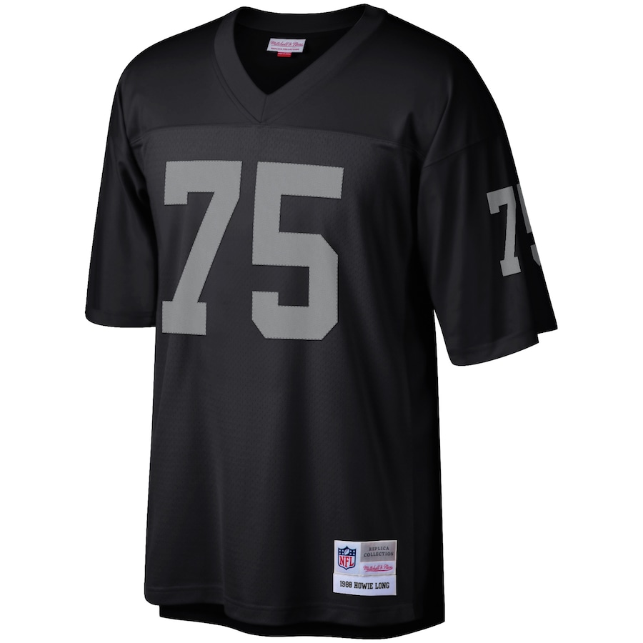 Men’s Las Vegas Raiders Howie Long Mitchell & Ness Black Retired Player Legacy Replica Jersey