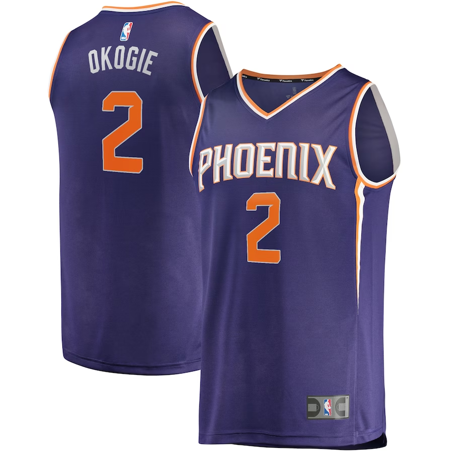 Men's Phoenix Suns Josh Okogie Purple Fast Break Replica Jersey - Icon Edition