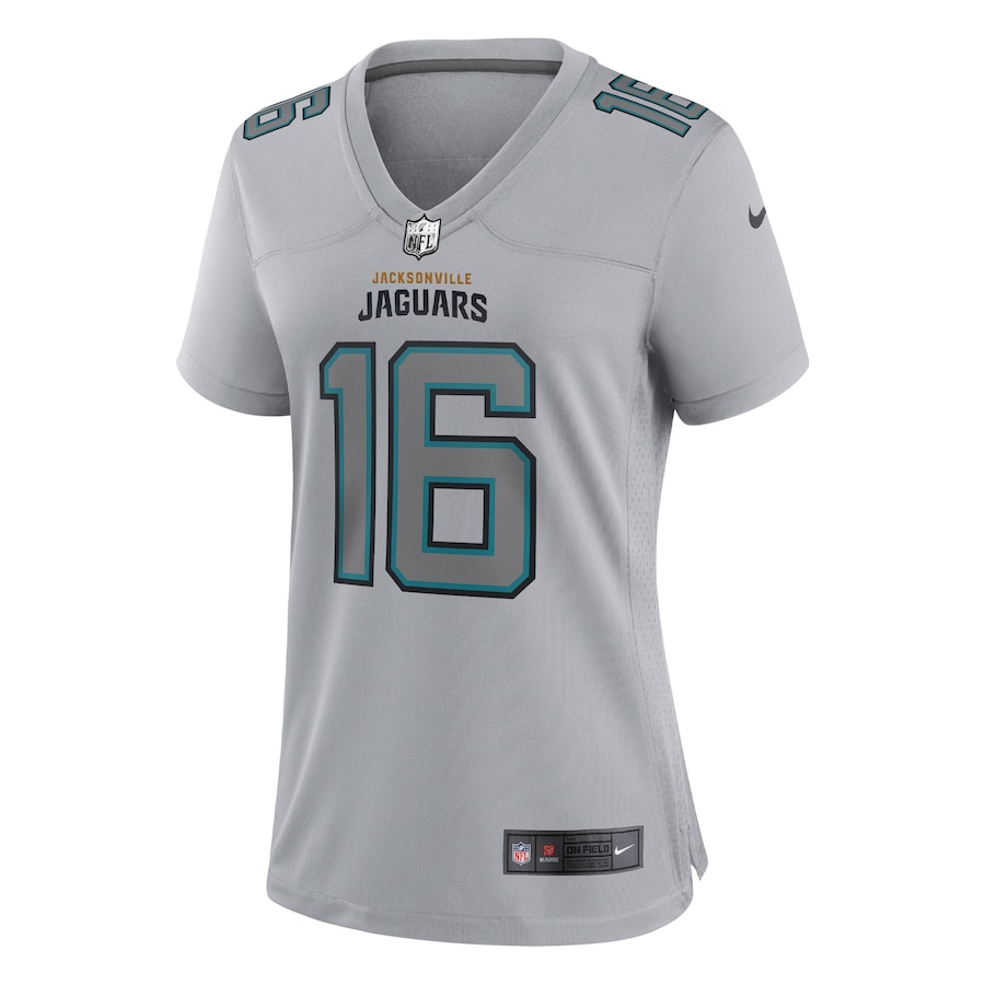 Women’s Jacksonville Jaguars Trevor Lawrence Nike Gray Atmosphere Fashion Game Jersey
