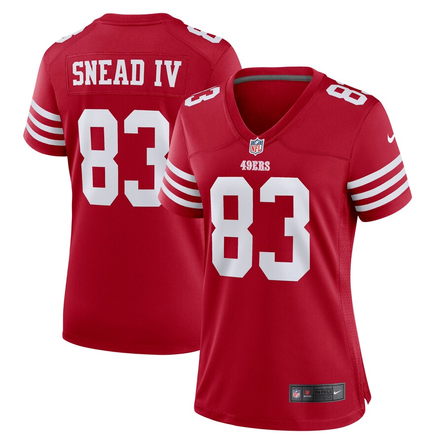 Women’s San Francisco 49ers Willie Snead IV Nike Scarlet Game Player Jersey