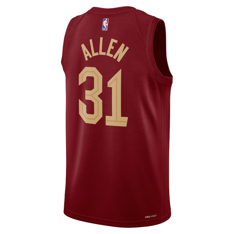 Men's Cleveland Cavaliers Jarrett Allen Wine 2022-23 Swingman Jersey - Icon Edition