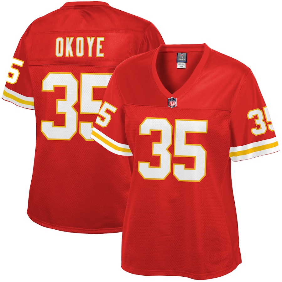 Women’s Kansas City Chiefs Christian Okoye NFL Pro Line Red Retired Player Jersey