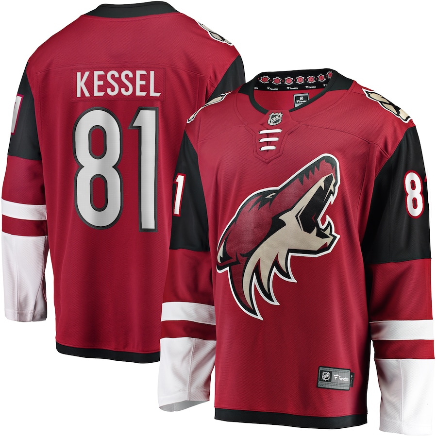 Men's Arizona Coyotes 81 Phil Kessel Fanatics Branded Garnet Breakaway Player Jersey
