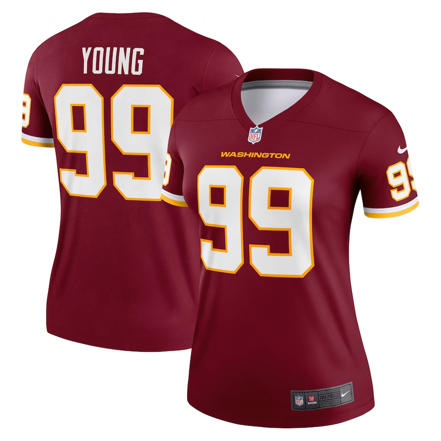 Women’s Washington Football Team Chase Young Nike Burgundy Legend Jersey