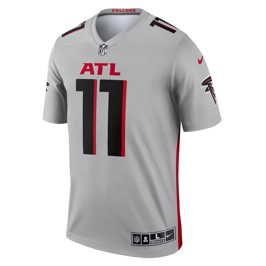 Men’s Atlanta Falcons Julio Jones Nike Silver Inverted Legend Player Jersey