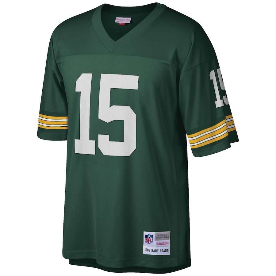 Men’s Green Bay Packers Bart Starr Mitchell & Ness Green 1996 Legacy Replica Jersey