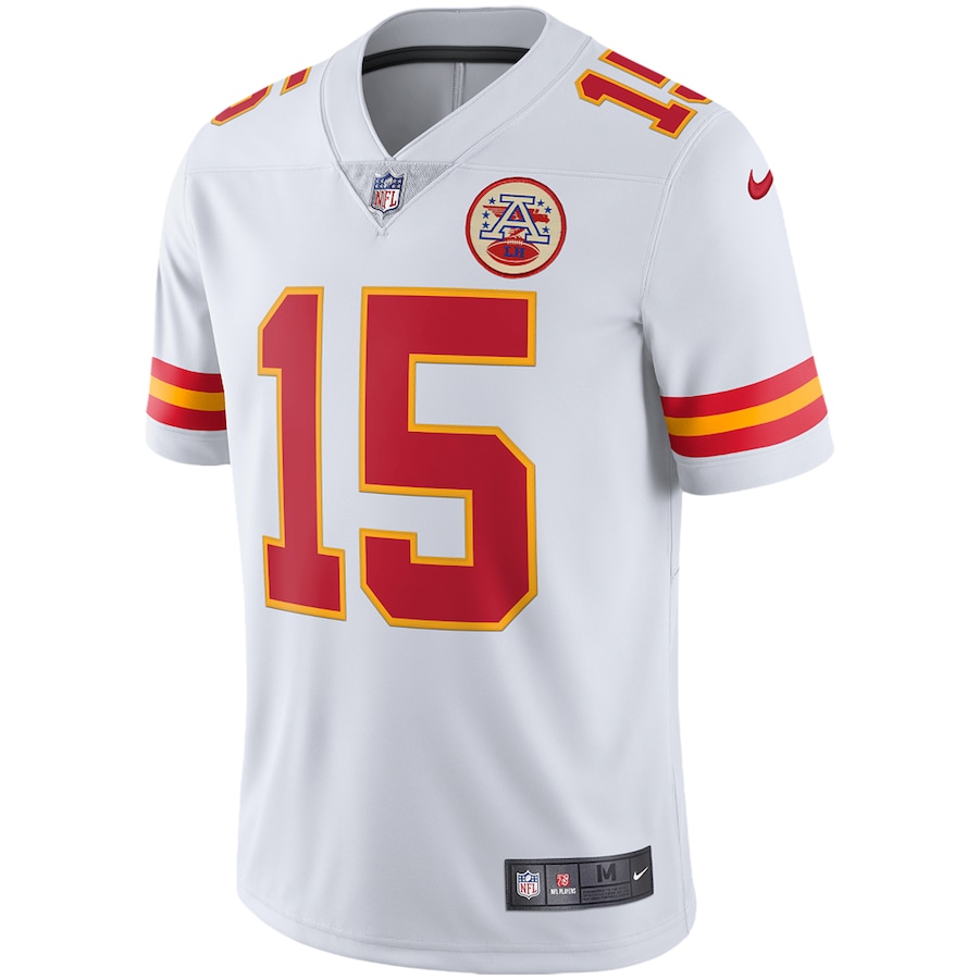 Men’s Kansas City Chiefs Patrick Mahomes Nike White Vapor Limited Jersey