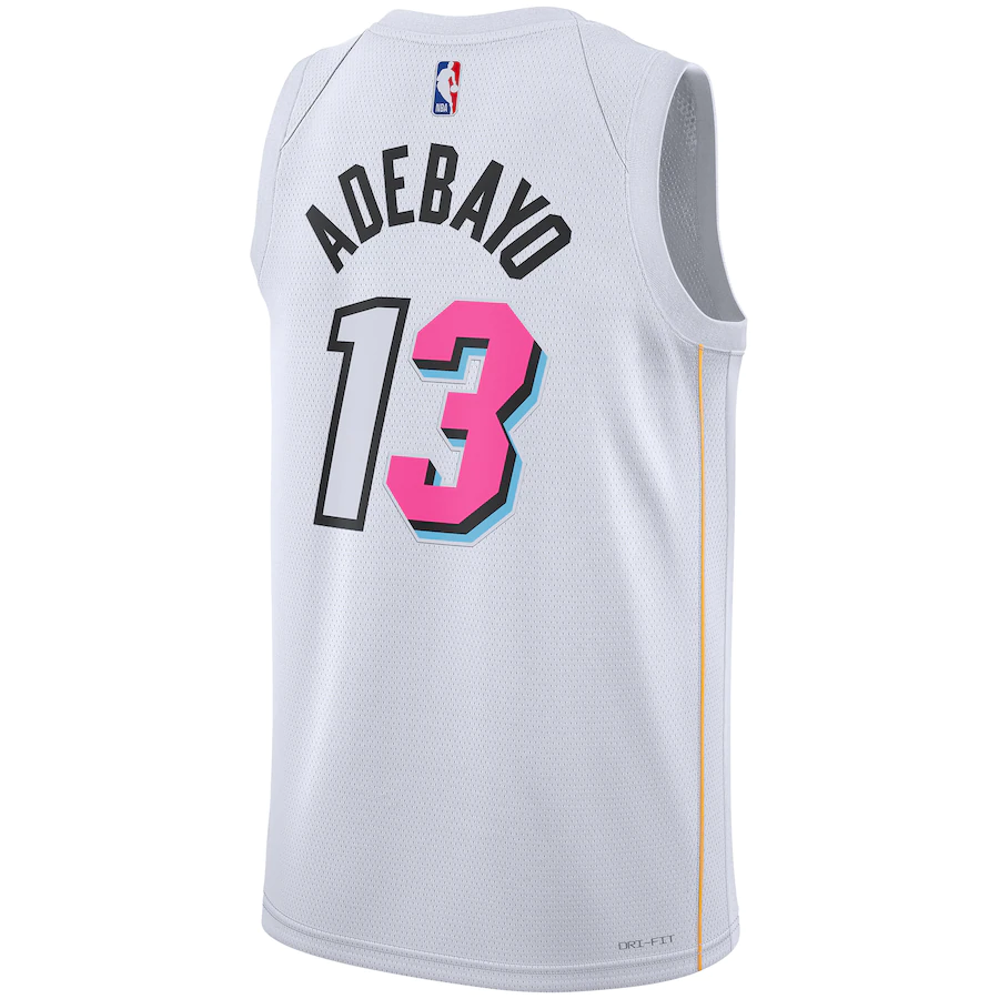 Men's Miami Heat Bam Adebayo White 2022-23 Swingman Jersey - City Edition