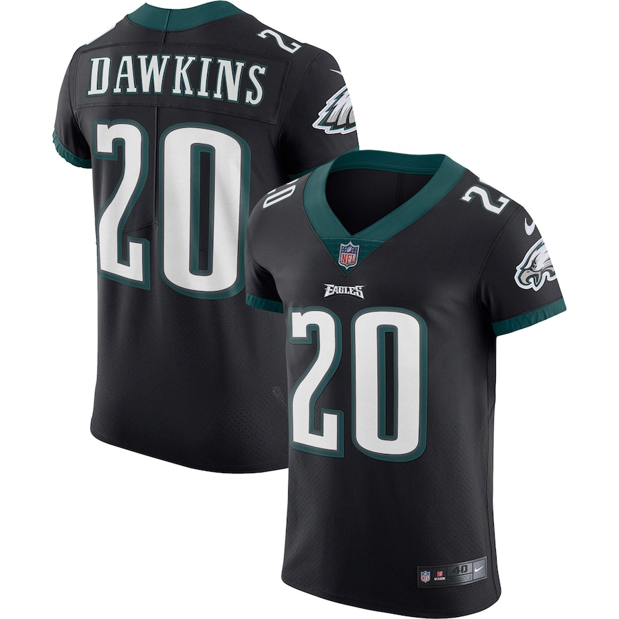 Men’s Philadelphia Eagles Brian Dawkins Nike Black Vapor Elite Retired Player Jersey