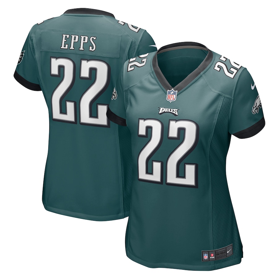 Women’s Philadelphia Eagles Marcus Epps Nike Midnight Green Team Game Jersey