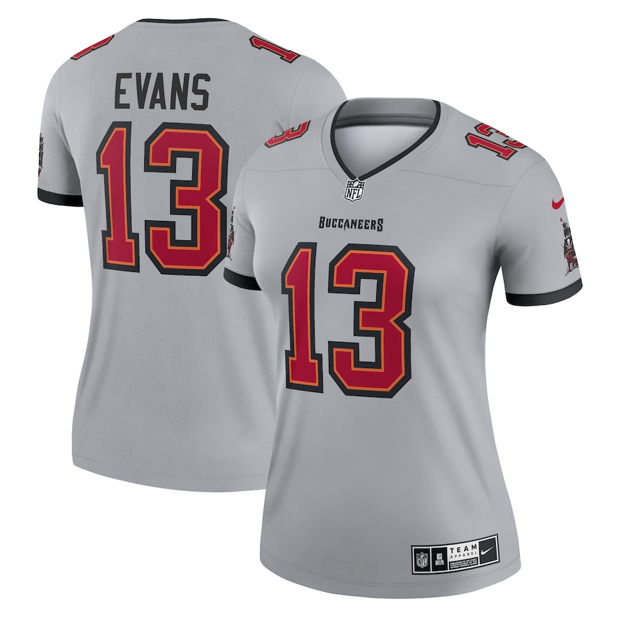 Women’s Tampa Bay Buccaneers Mike Evans Nike Gray Inverted Legend Jersey