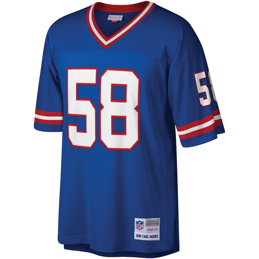 Men’s New York Giants Carl Banks Mitchell & Ness Royal Legacy Replica Jersey
