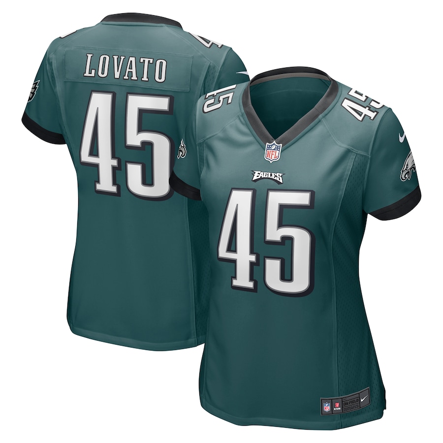 Women’s Philadelphia Eagles Rick Lovato Nike Midnight Green Game Jersey
