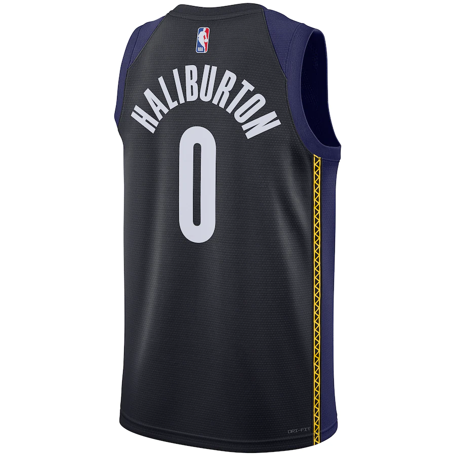 Men's Indiana Pacers Tyrese Haliburton Blue 2022-23 Swingman Jersey - City Edition
