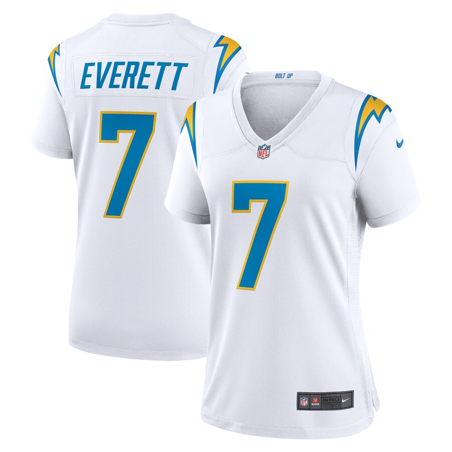 Women’s Los Angeles Chargers Gerald Everett Nike White Game Player Jersey