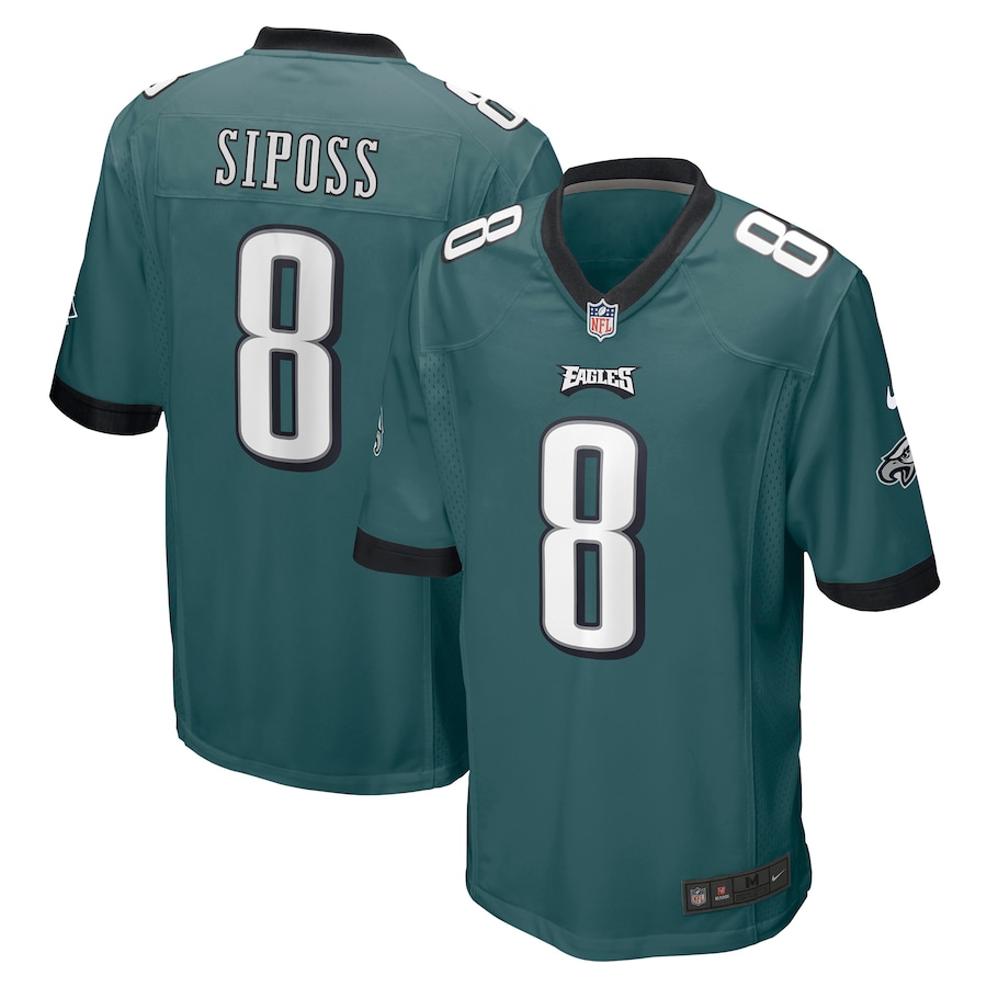 Men’s Philadelphia Eagles Arryn Siposs Nike Midnight Green Game Jersey