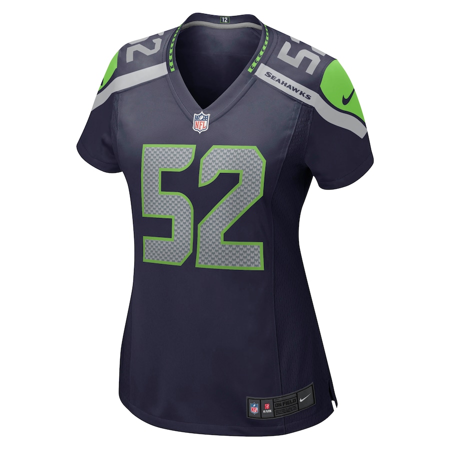 Women’s Seattle Seahawks Darrell Taylor Nike College Navy Game Jersey