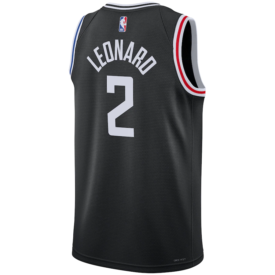 Men's LA Clippers Kawhi Leonard Black 2022-23 Swingman Jersey - City Edition