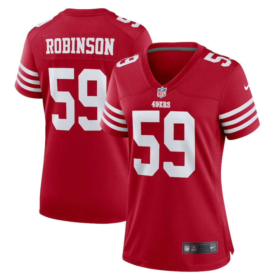 Women’s San Francisco 49ers Curtis Robinson Nike Scarlet Game Player Jersey