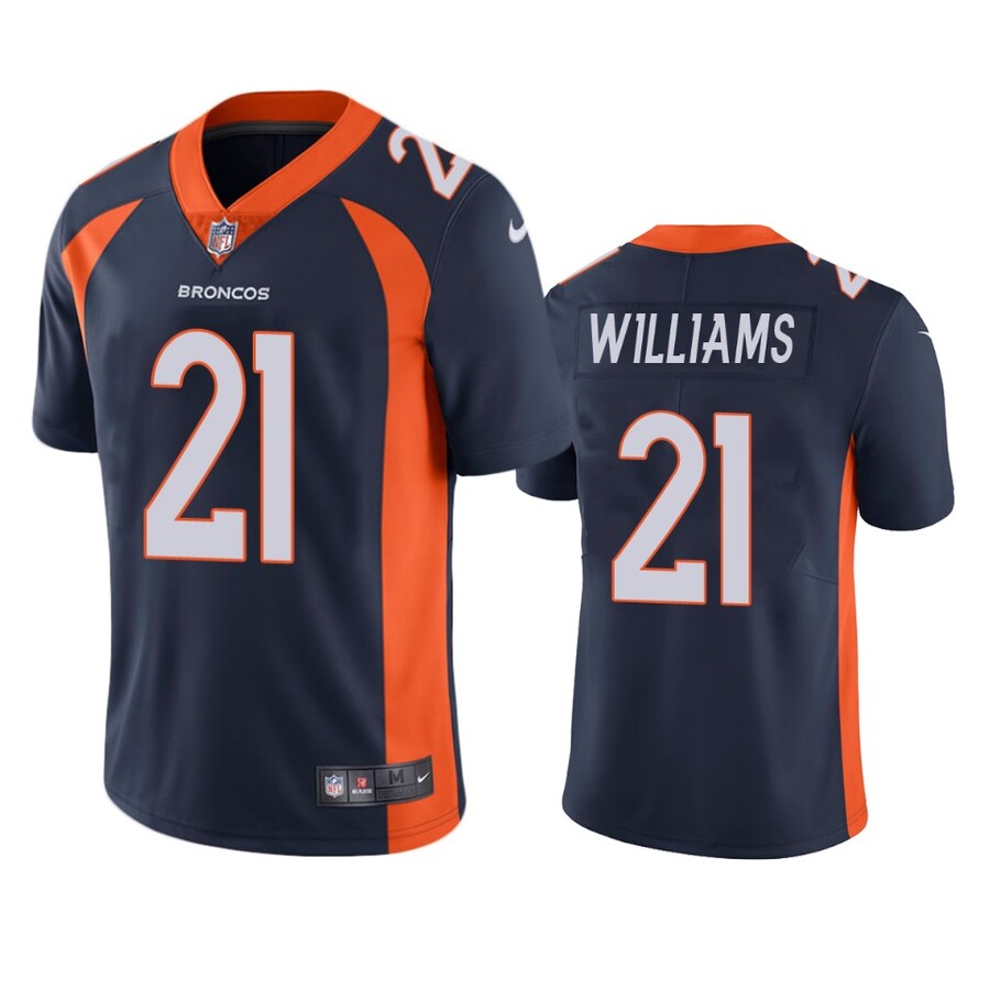 Men's Denver Broncos K'Waun Williams Navy Alternate Vapor Limited Jersey