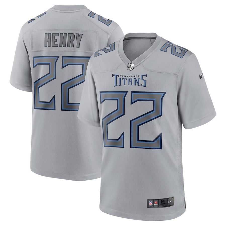 Men’s Tennessee Titans Derrick Henry Nike Gray Atmosphere Fashion Game Jersey