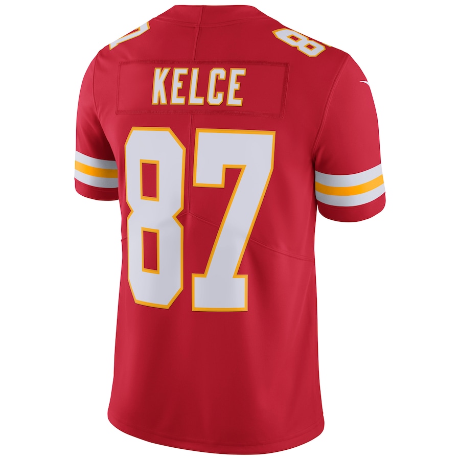 Men's Kansas City Chiefs Travis Kelce Red Vapor Untouchable Limited Player Jersey
