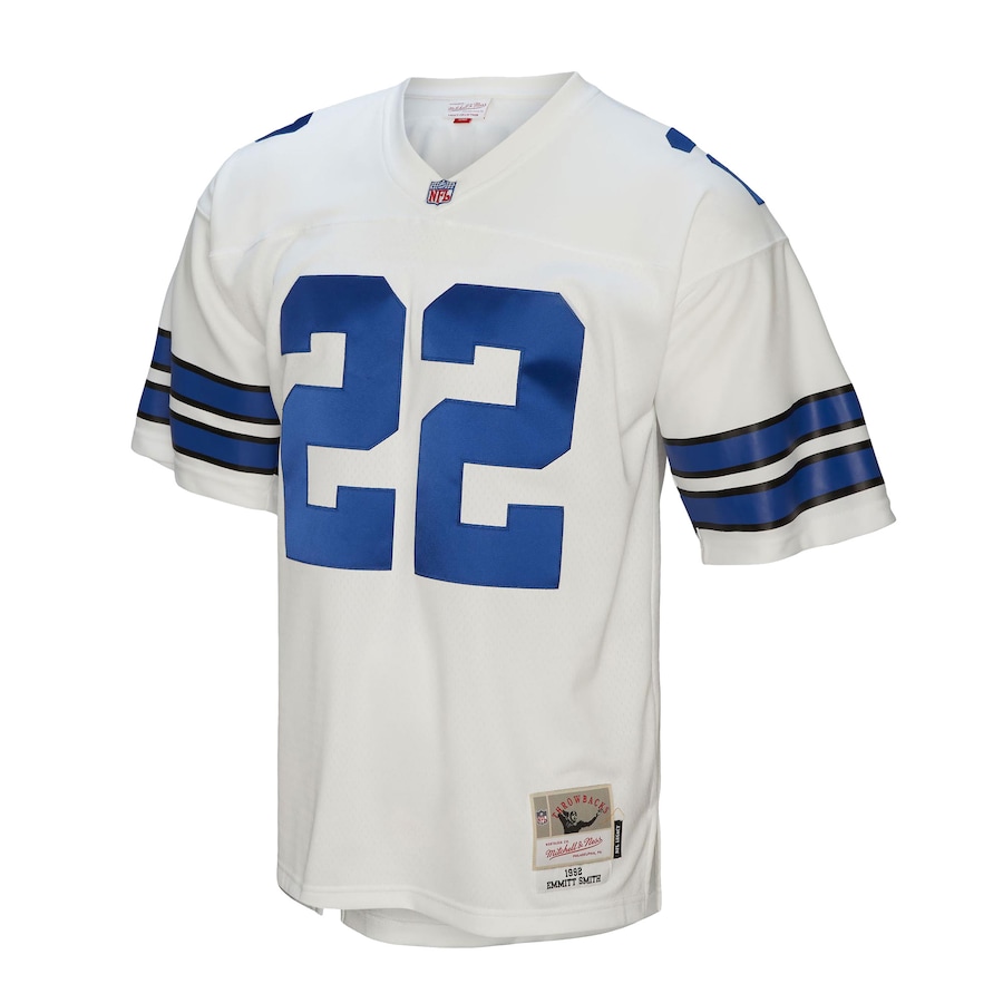 Men’s Dallas Cowboys Emmitt Smith Mitchell & Ness White 1992 Legacy Replica Jersey